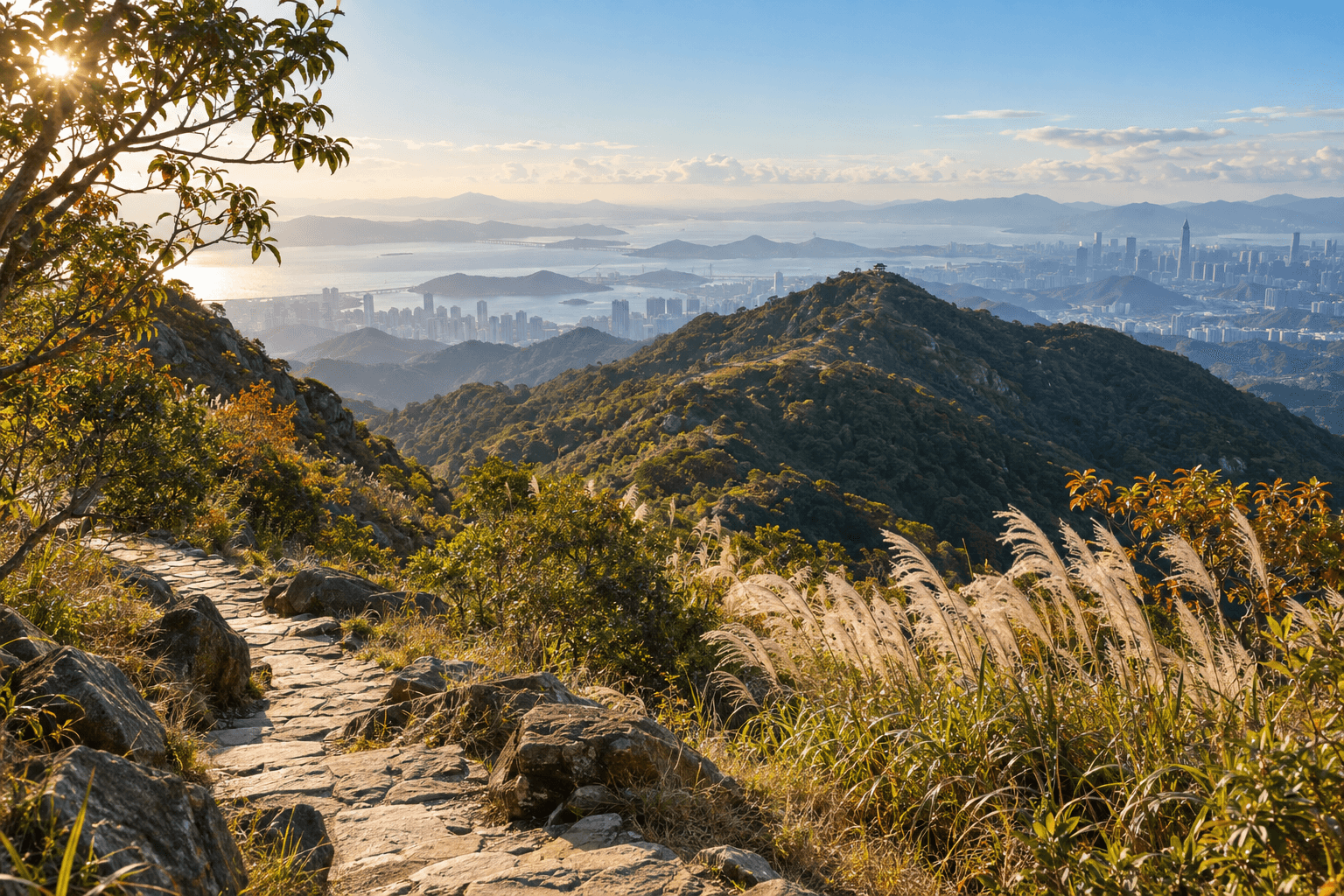 深圳秋天主题封面：梧桐山秋日徒步：在山脊上遇见深圳
